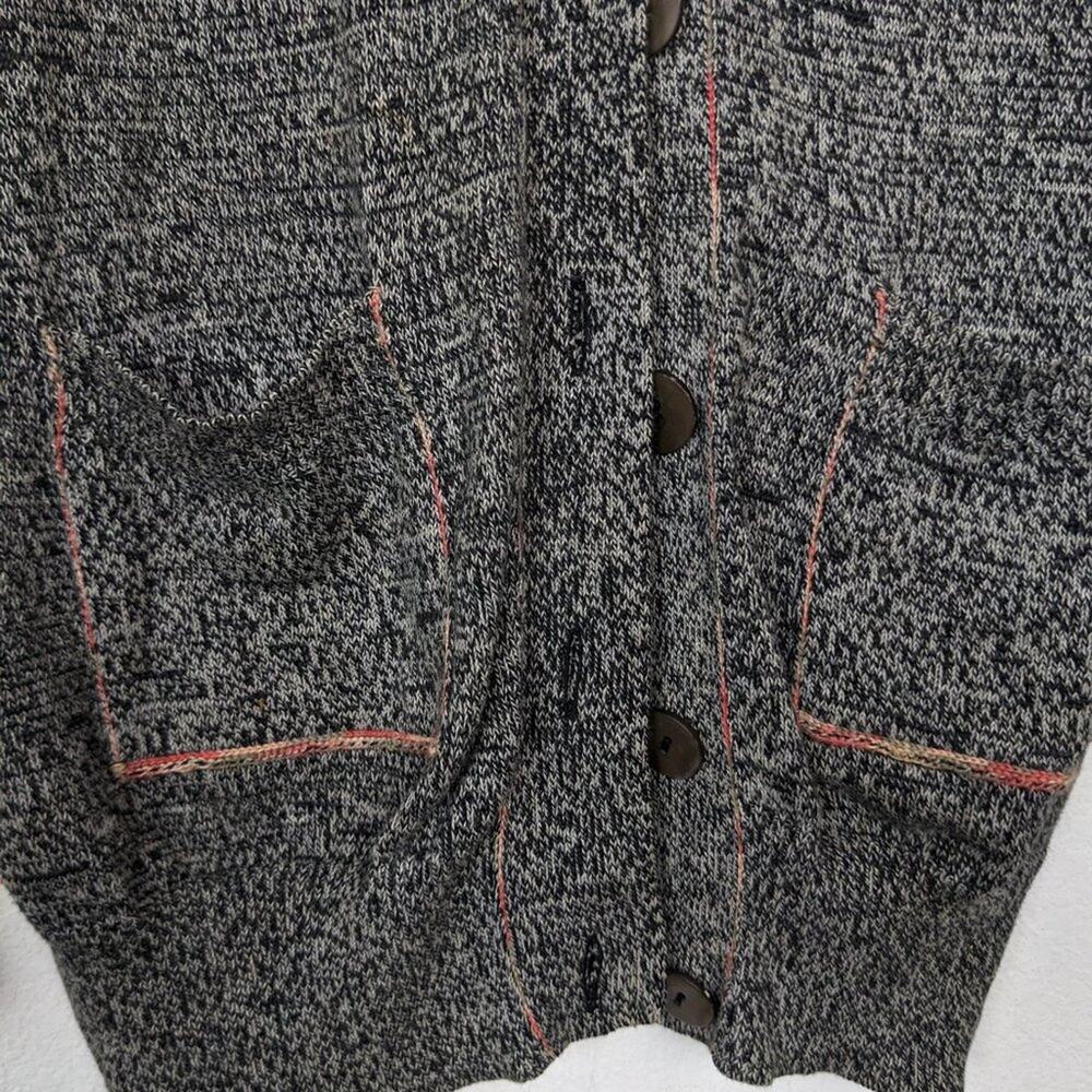Cotton By Autumn Cashmere 100% Cotton Gray Cardigan - Picture 4 of 5